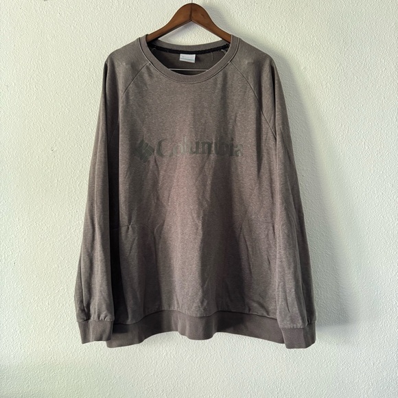 Columbia Cypress Gray 3X Crewneck Bugasweat Sweatshirt Outdoorsy Layer - Picture 12 of 12